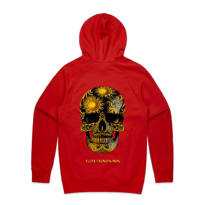 DEATH BY SUNRISE - Mens Pocket Hoodie - BACK PRINT