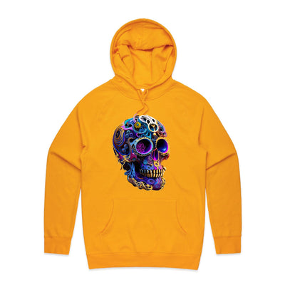 GEARS OF TIME - Mens Pocket Hoodie - FRONT PRINT