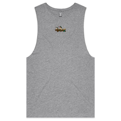 BUZZARD - Mens Sleeveless T-Shirt - BACK PRINT