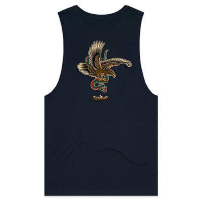 BUZZARD - Mens Sleeveless T-Shirt - BACK PRINT