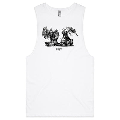 ANGELS & DEMONS - Mens Sleeveless T-Shirt - FRONT PRINT