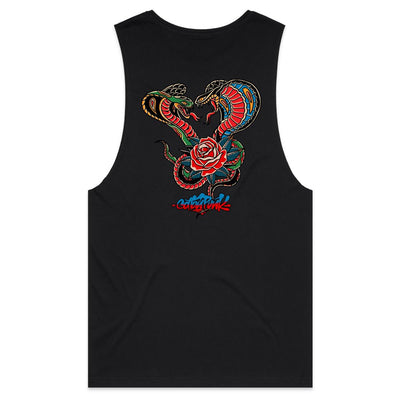 ROMANCE AIN'T DEAD - Mens Sleeveless T-Shirt - BACK PRINT