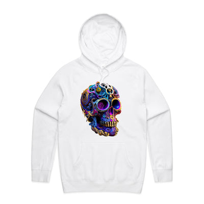 GEARS OF TIME - Mens Pocket Hoodie - FRONT PRINT