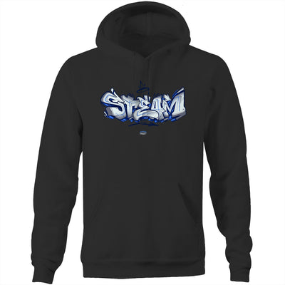 STEAM - Mens Pocket Hoodie - FRONT PRINT