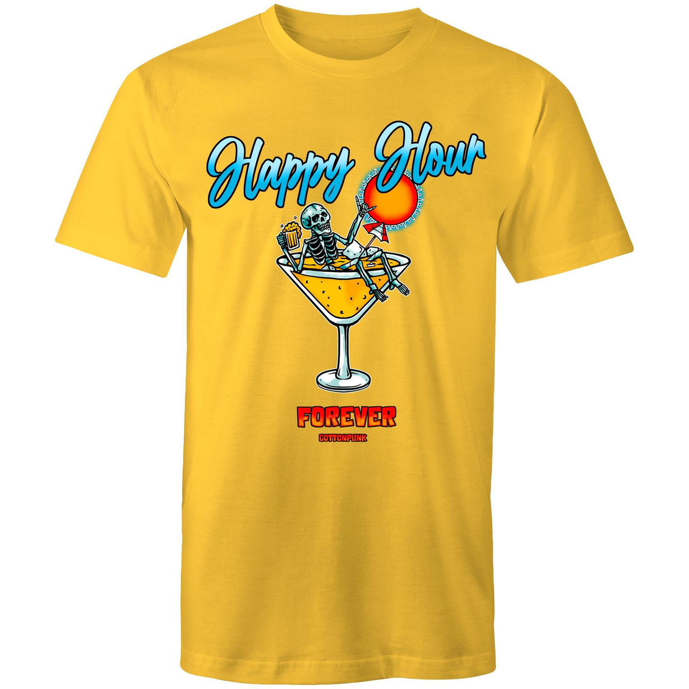 HAPPY HOUR FOREVER - Mens T-Shirt - FRONT PRINT