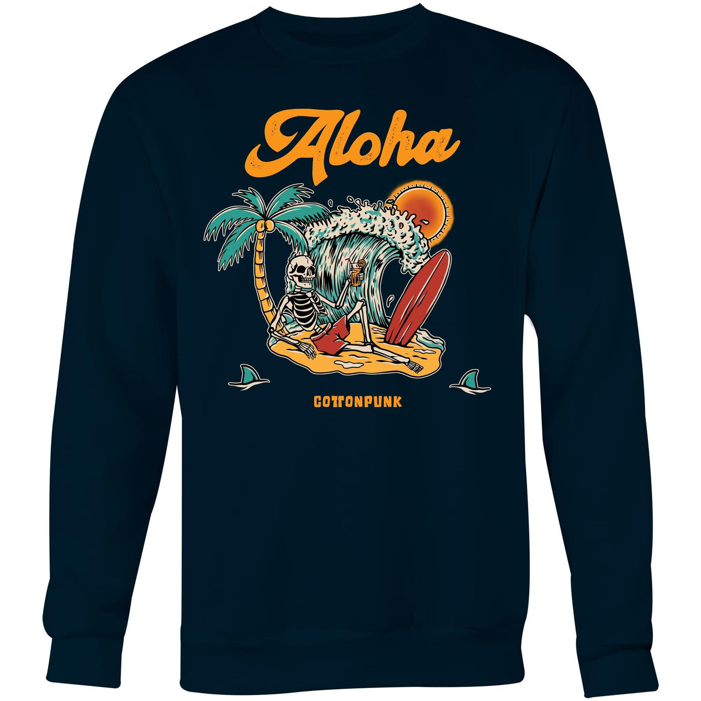 SUMMER TIME - Mens Sweatshirt - FRONT PRINT