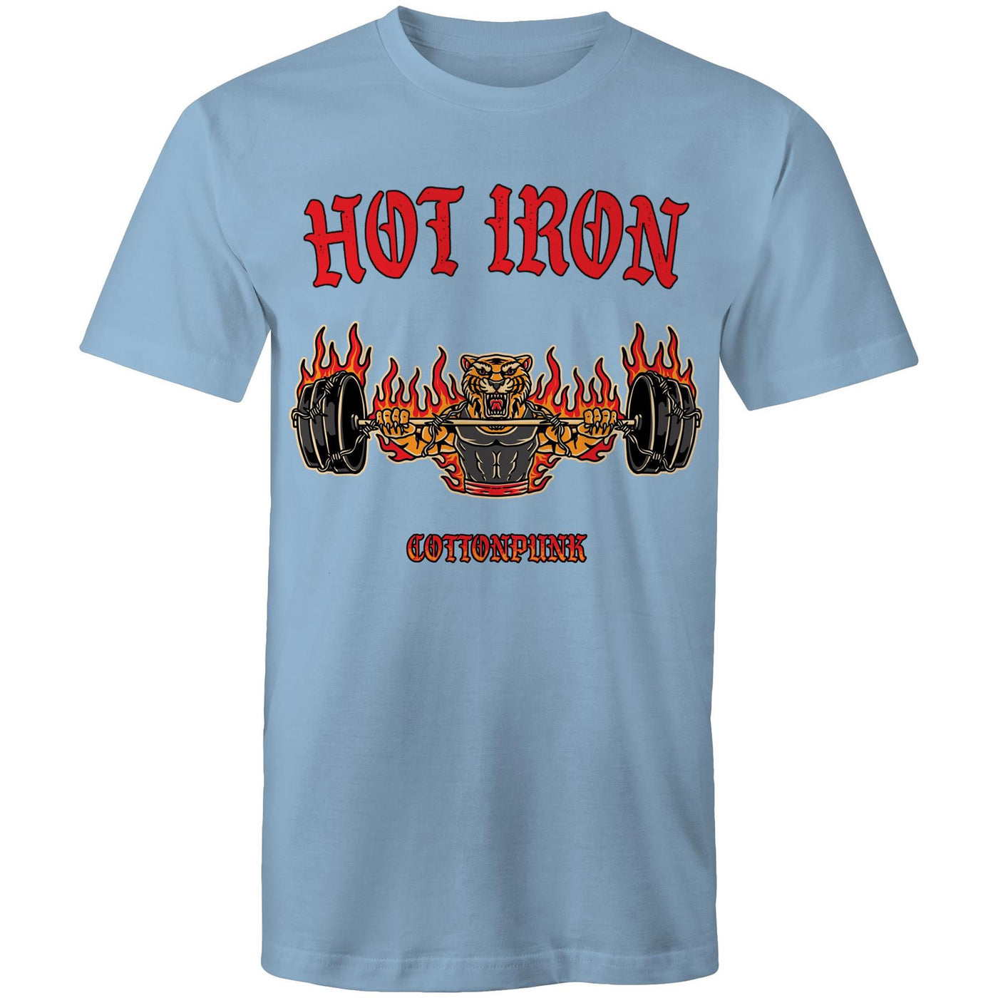 HOT IRON - Mens T-Shirt - FRONT PRINT