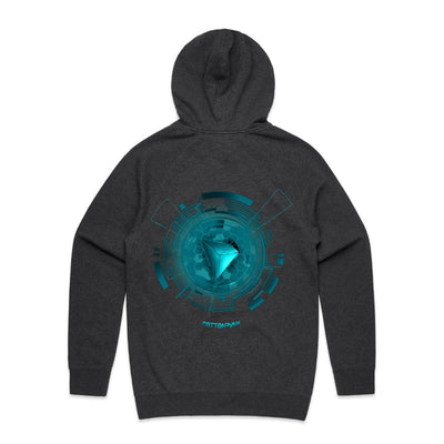 TRON III - Mens Pocket Hoodie - BACK PRINT