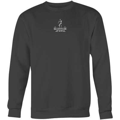 IT NEVER GETS EASIER - Mens Sweatshirt - BACK PRINT