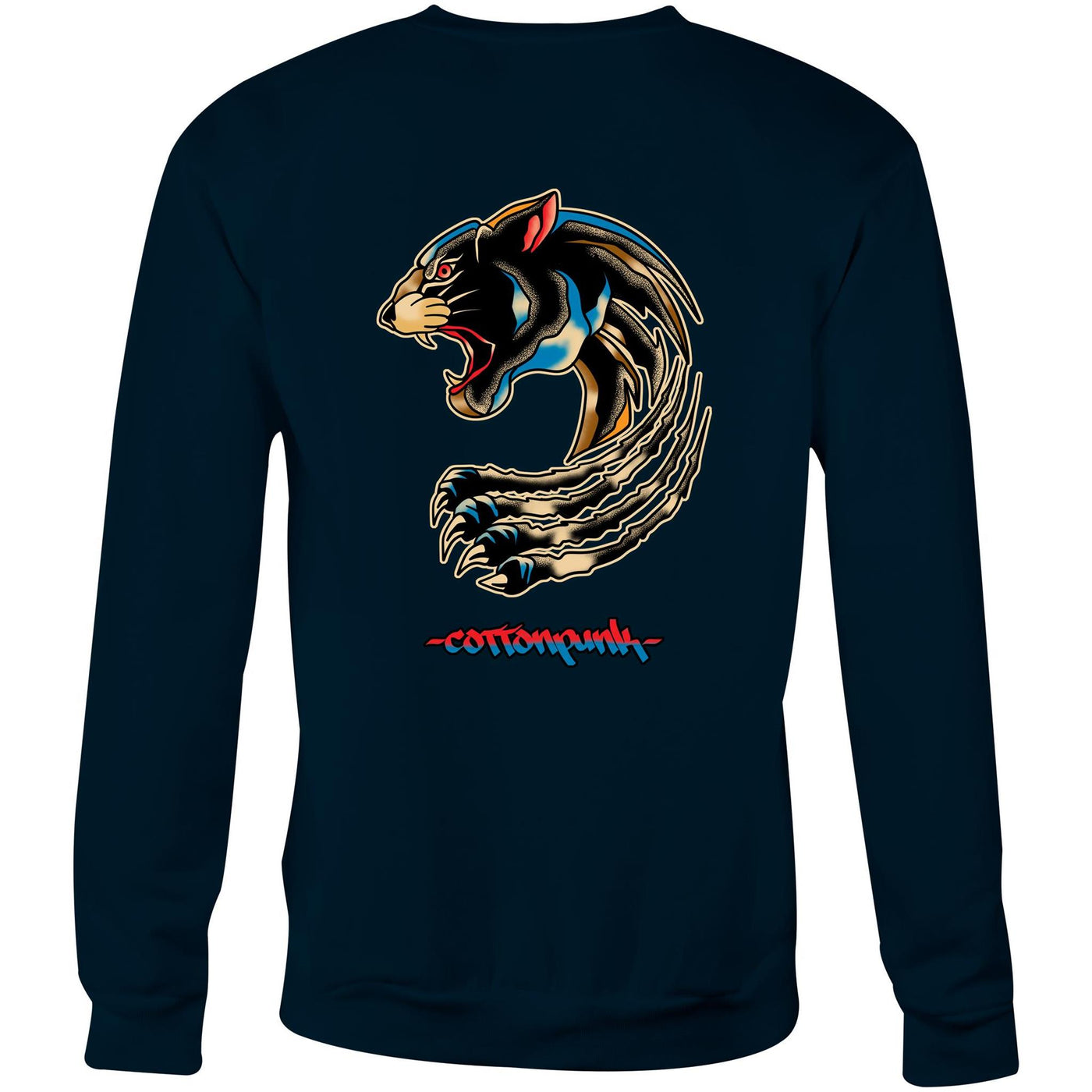 PANTHER (RT) - Mens Sweatshirt - BACK PRINT