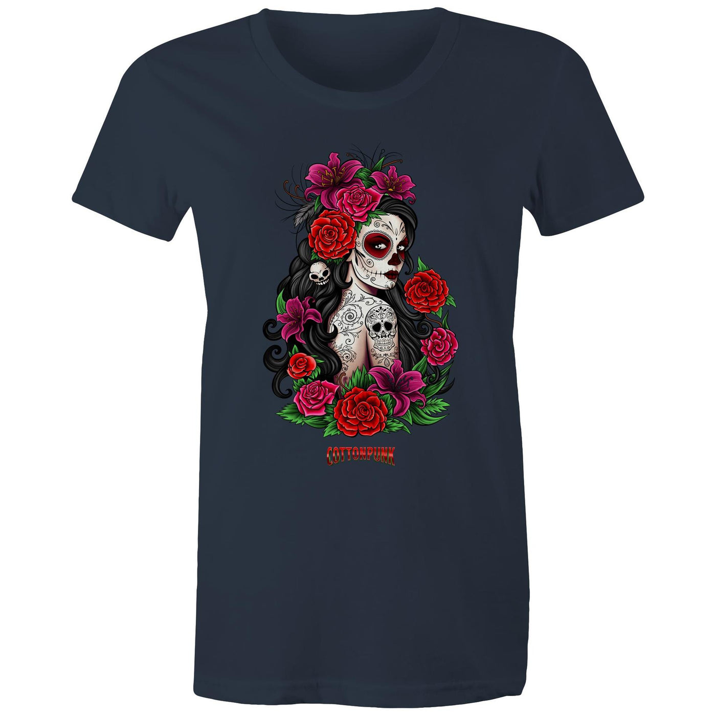 EL AMOR NUNCA MUERE - Womens T-Shirt - FRONT PRINT