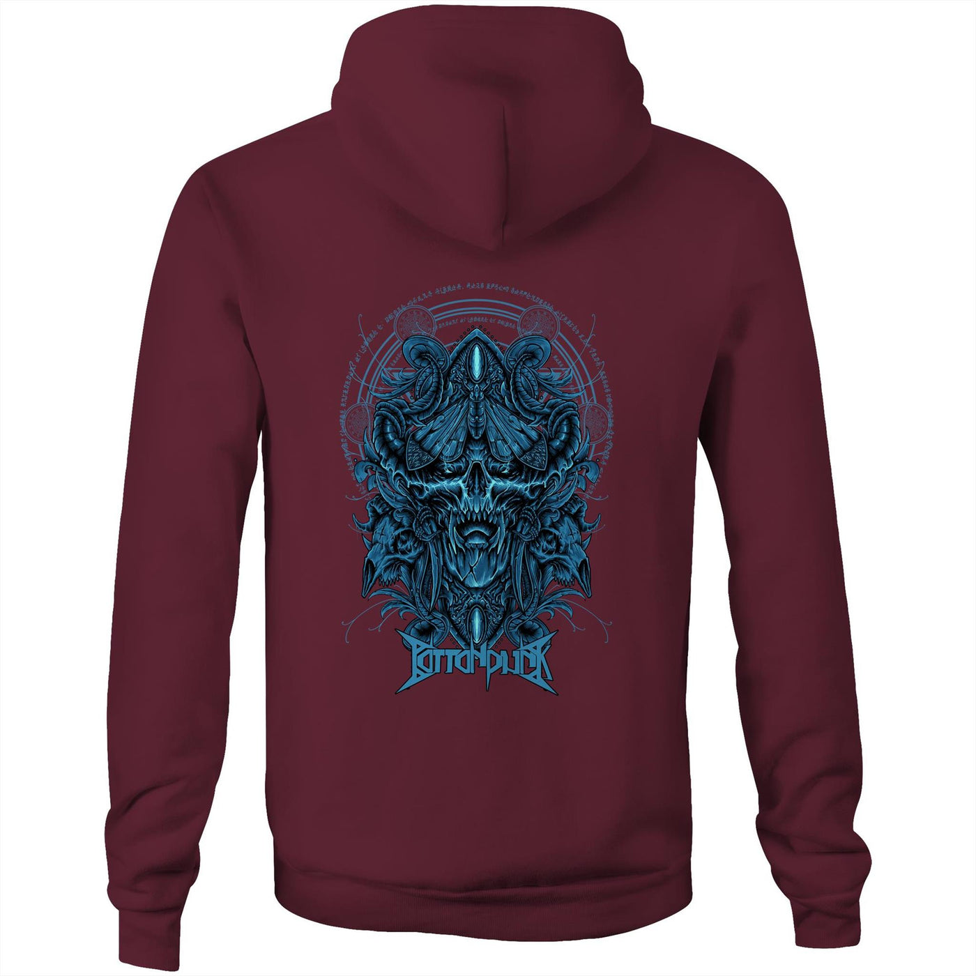 DEATHMOTH - Mens Pocket Hoodie - BACK PRINT