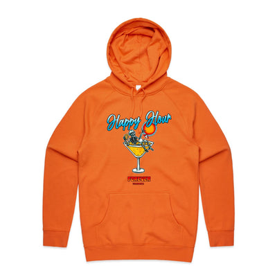 HAPPY HOUR FOREVER  - Mens Pocket Hoodie - FRONT PRINT