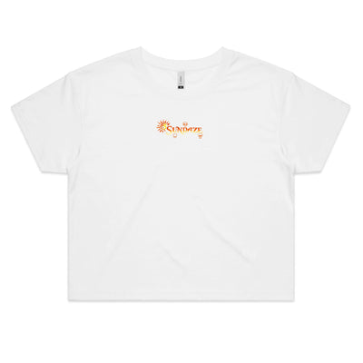 SUNDAZE (W) - Womens Crop T-Shirt - BACK PRINT