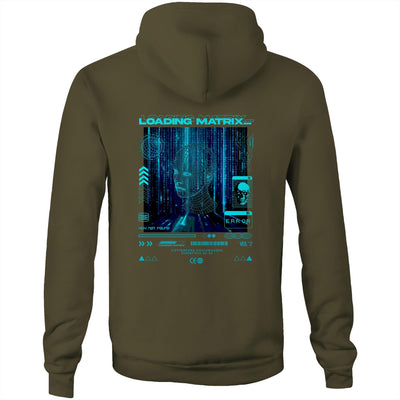 LOADING MATRIX - Mens Pocket Hoodie - BACK PRINT