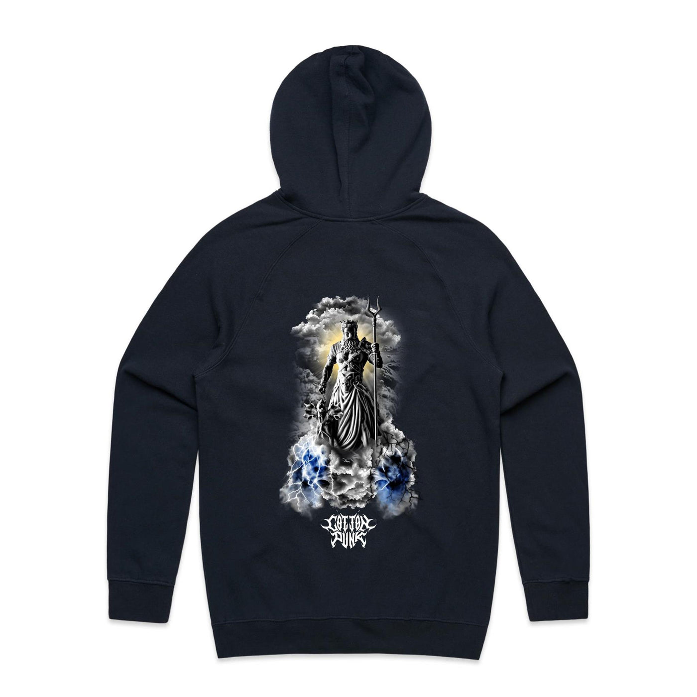 GOD WARRIOR - Mens Pocket Hoodie - BACK PRINT