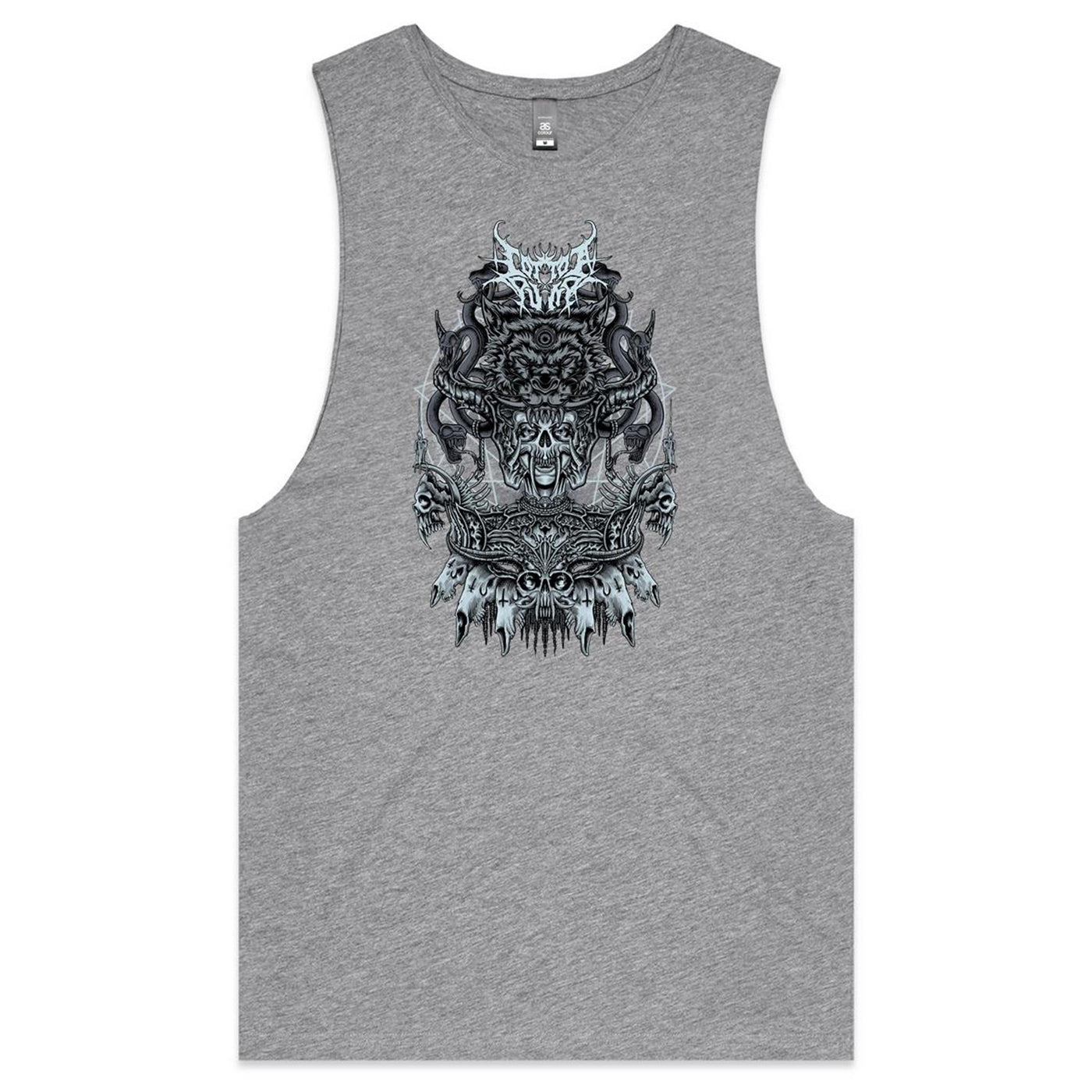 ALMOST HUMAN IV - Mens Sleeveless T-Shirt - FRONT PRINT