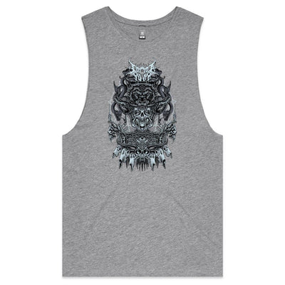 ALMOST HUMAN IV - Mens Sleeveless T-Shirt - FRONT PRINT