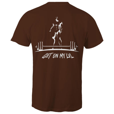 GET ON MY LVL - Mens T-Shirt - BACK PRINT