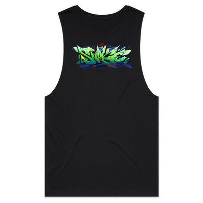 SNAKE (R) - Mens Sleeveless T-Shirt - BACK PRINT