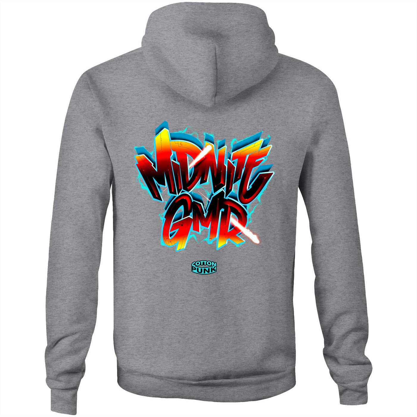 MIDNITE GMR - Mens Pocket Hoodie - BACK PRINT