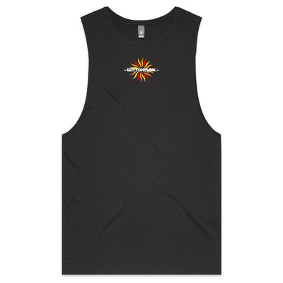 FOLLOW THE SUN II - Mens Sleeveless T-Shirt - BACK PRINT