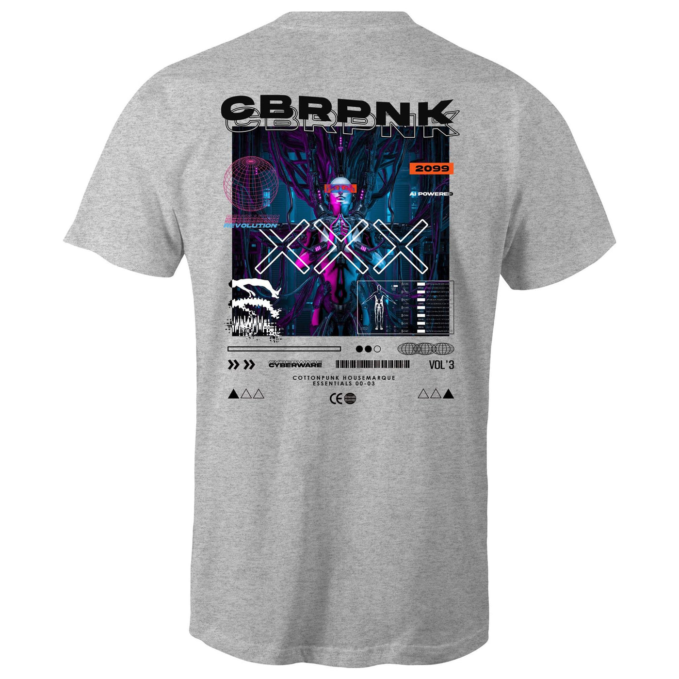 CBRPNK - Mens T-Shirt - BACK PRINT