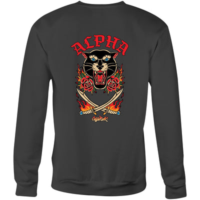 ALPHA - Mens Sweatshirt - BACK PRINT