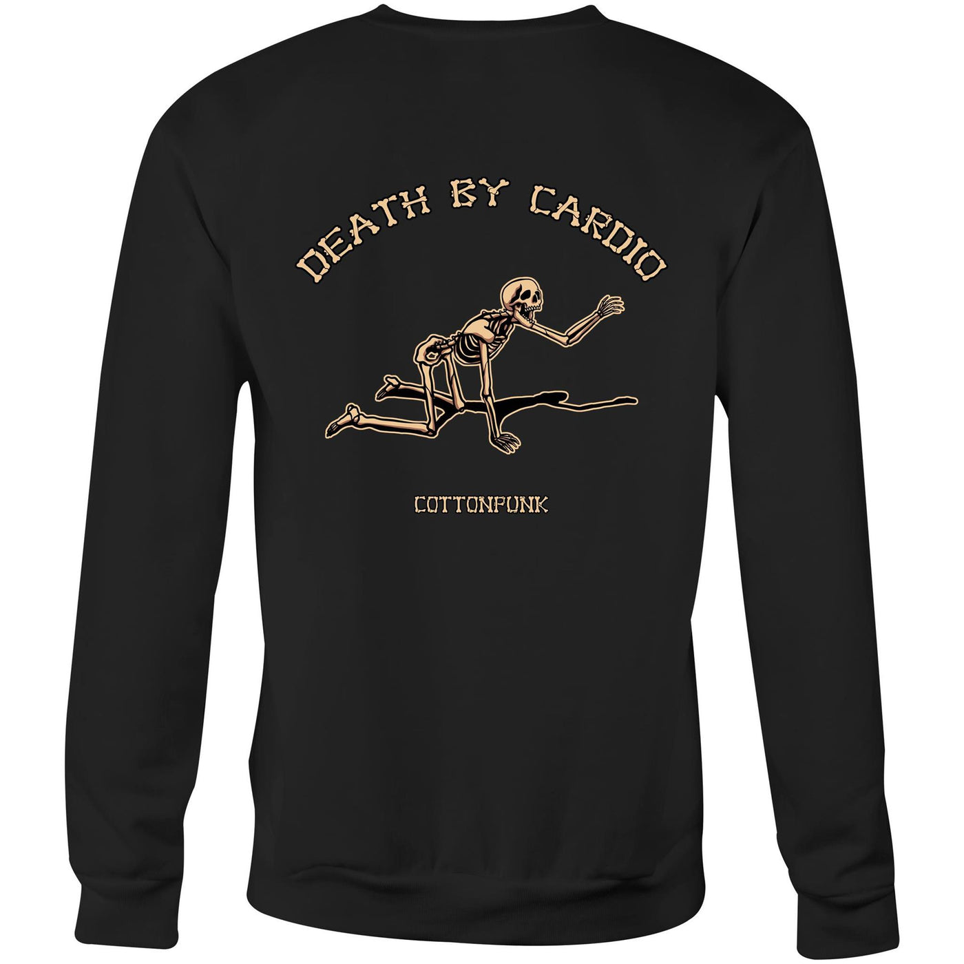 DEATH BY CARDIO - Mens Sweatshirt - BACK PRINT