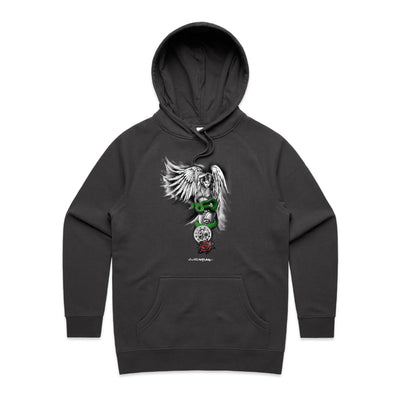 SINFUL BEAUTY (W) - Womens Pocket Hoodie - FRONT PRINT