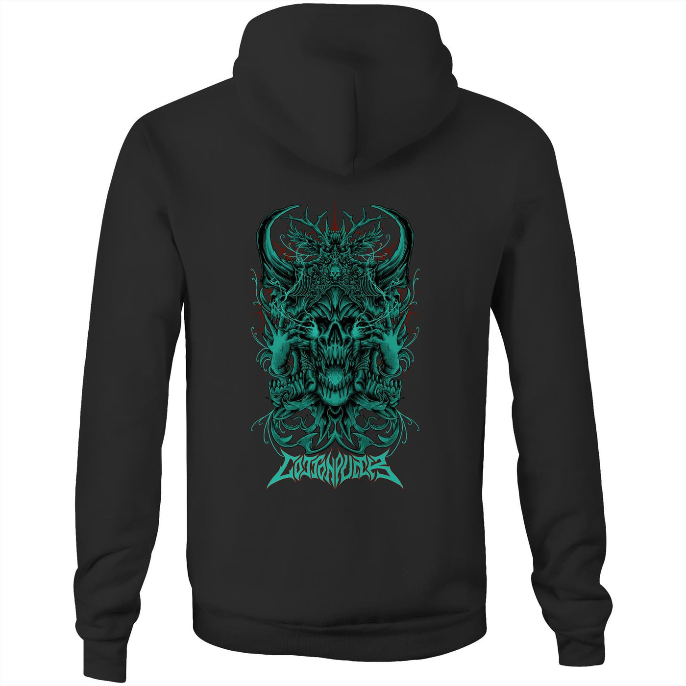 BLACK MAGIC II - Mens Pocket Hoodie - BACK PRINT