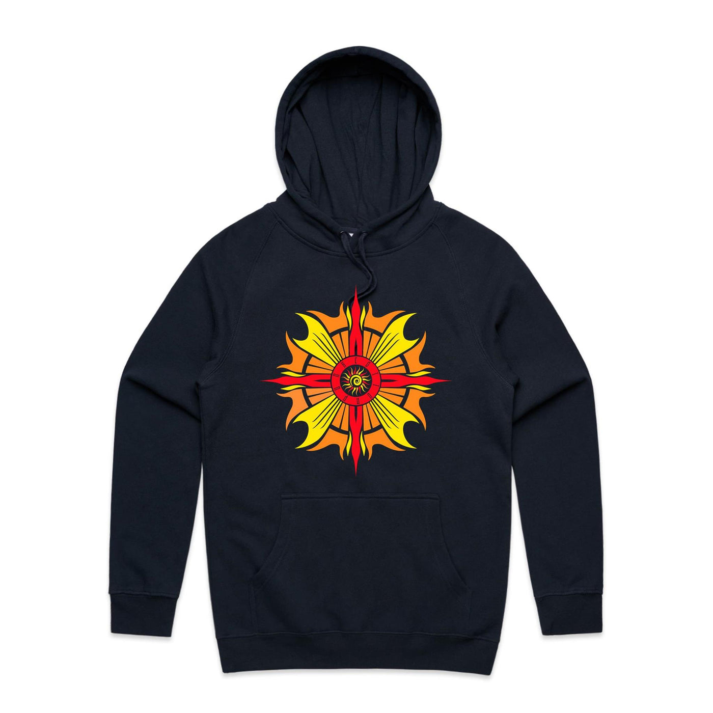 SUNDANCE II - Mens Pocket Hoodie - FRONT PRINT