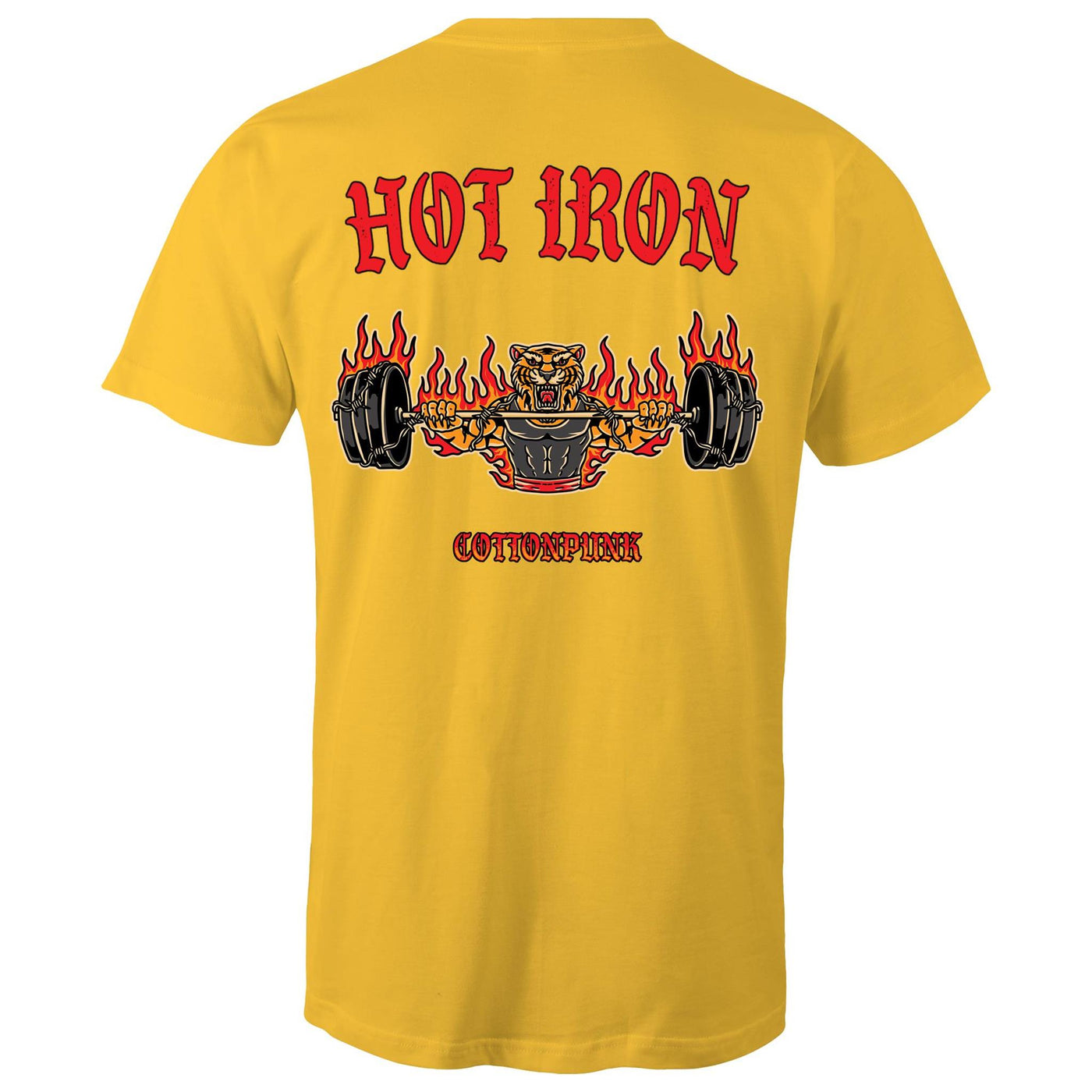 HOT IRON - Mens T-Shirt - BACK PRINT