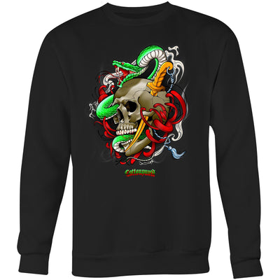 SNAKE - Mens Sweatshirt - FRONT PRINT