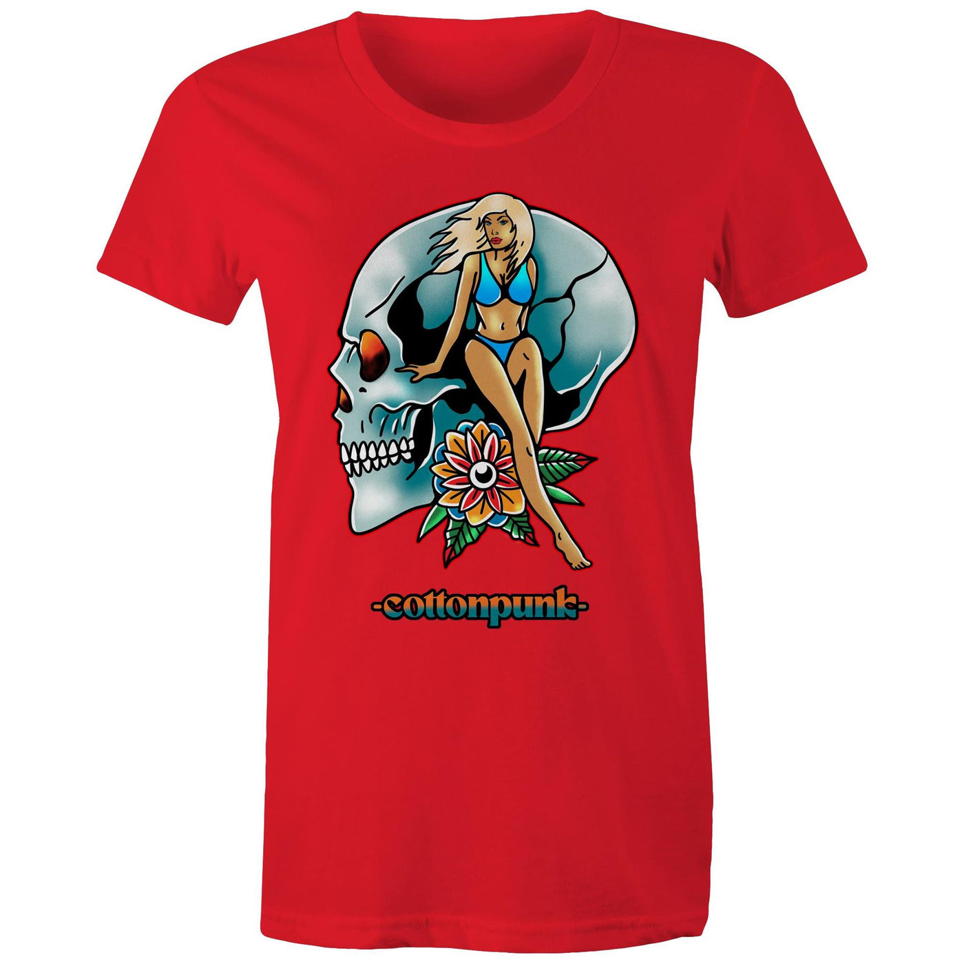 NEVER R.I.P (W) - Womens T-Shirt - FRONT PRINT