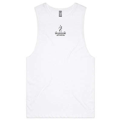 IT NEVER GETS EASIER - Mens Sleeveless T-Shirt - BACK PRINT