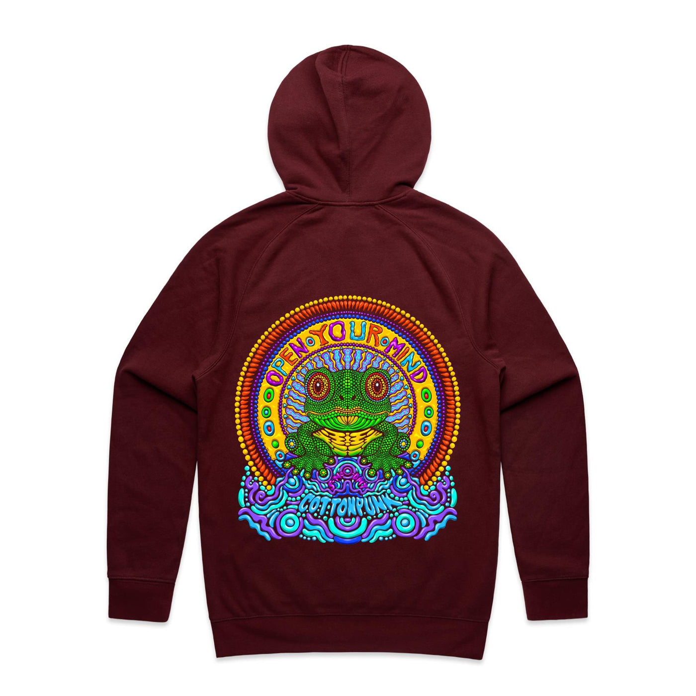 OPEN YOUR MIND - Mens Pocket Hoodie - BACK PRINT