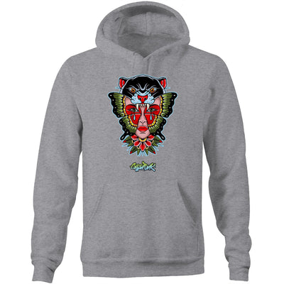 NO REGRETS - Mens Pocket Hoodie - FRONT PRINT