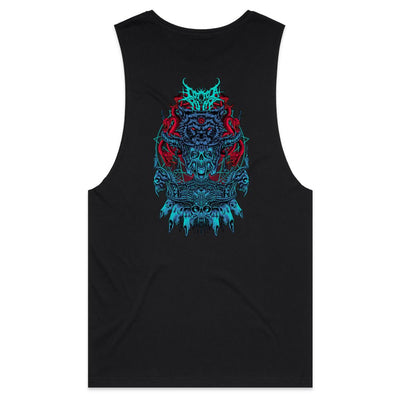 ALMOST HUMAN III - Mens Sleeveless T-Shirt - BACK PRINT