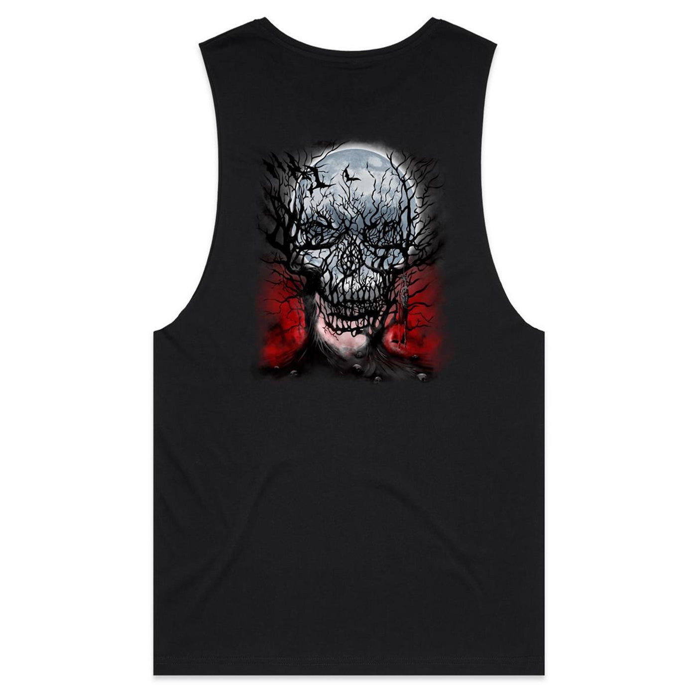 PIERCED SOUL - Mens Sleeveless T-Shirt - BACK PRINT