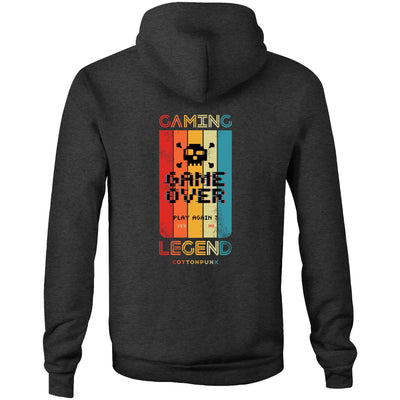 GAMING LEGEND - Mens Pocket Hoodie - BACK PRINT