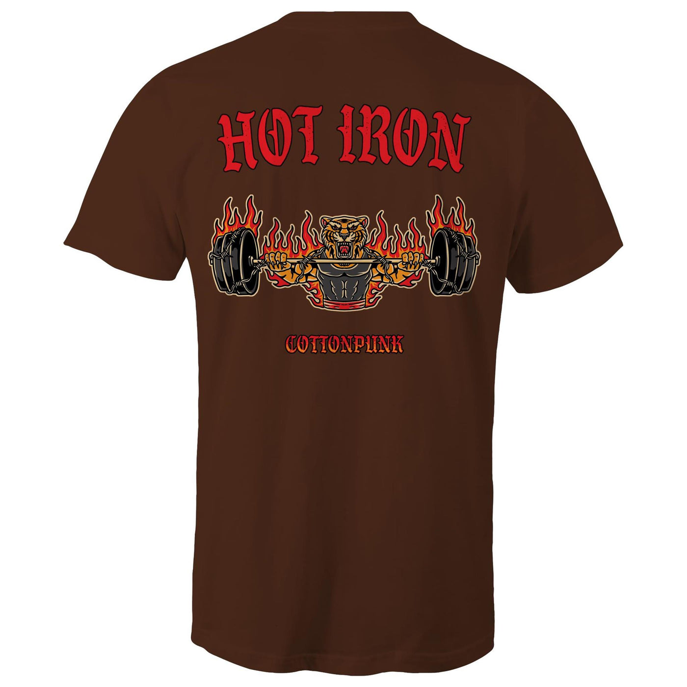 HOT IRON - Mens T-Shirt - BACK PRINT