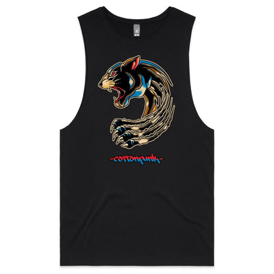 PANTHER (RT) - Mens Sleeveless T-Shirt - FRONT PRINT