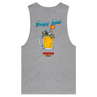 IS IT STILL HAPPY HOUR? - Mens Sleeveless T-Shirt - BACK PRINT