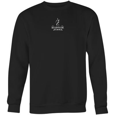 IT NEVER GETS EASIER - Mens Sweatshirt - BACK PRINT