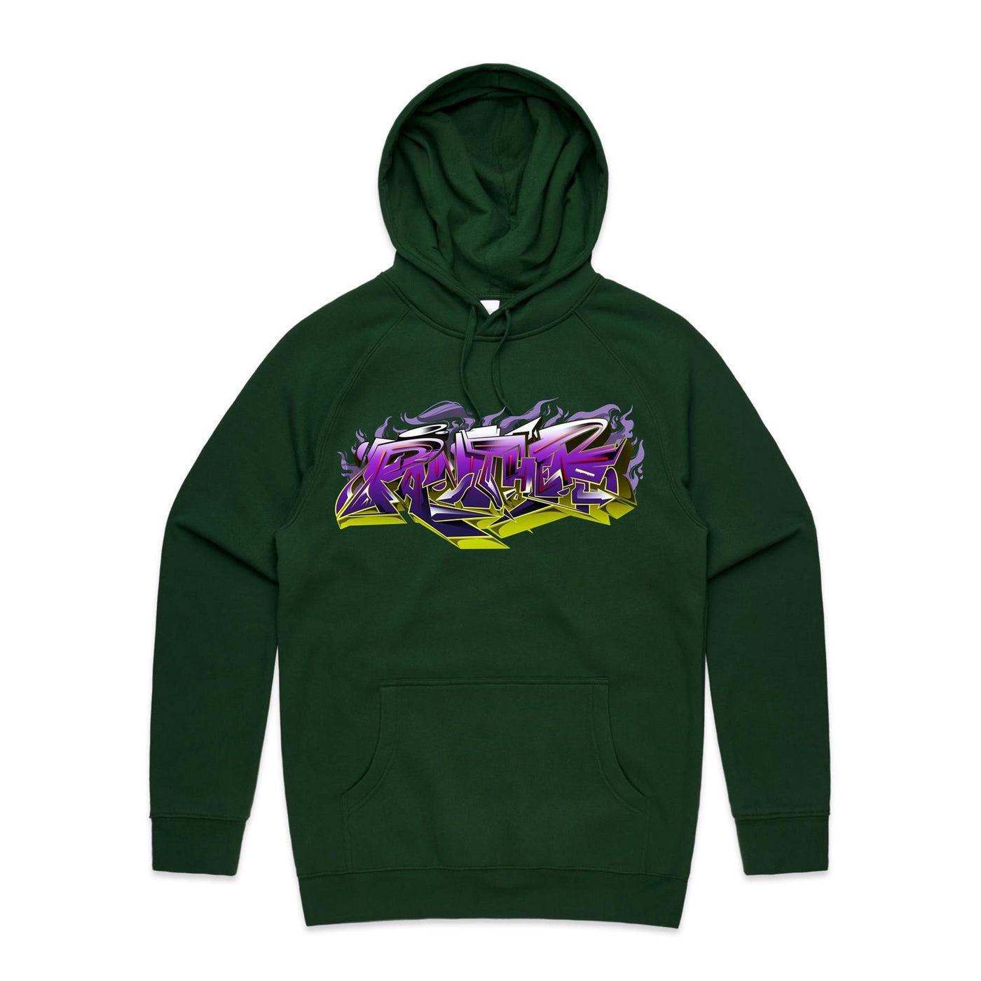 PANTHER (R) - Mens Pocket Hoodie - FRONT PRINT