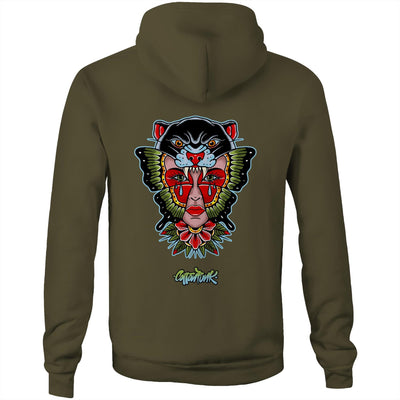 NO REGRETS - Mens Pocket Hoodie - BACK PRINT