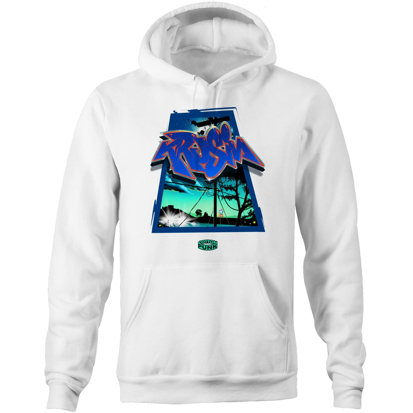 KRUSIN - Mens Pocket Hoodie - FRONT PRINT