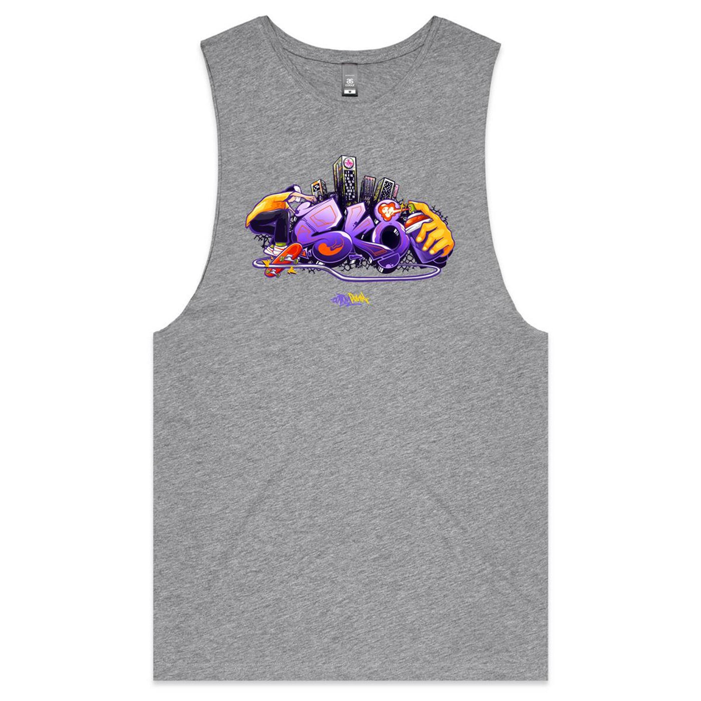 SK8 - Mens Sleeveless T-Shirt - FRONT PRINT