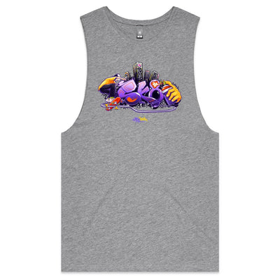 SK8 - Mens Sleeveless T-Shirt - FRONT PRINT